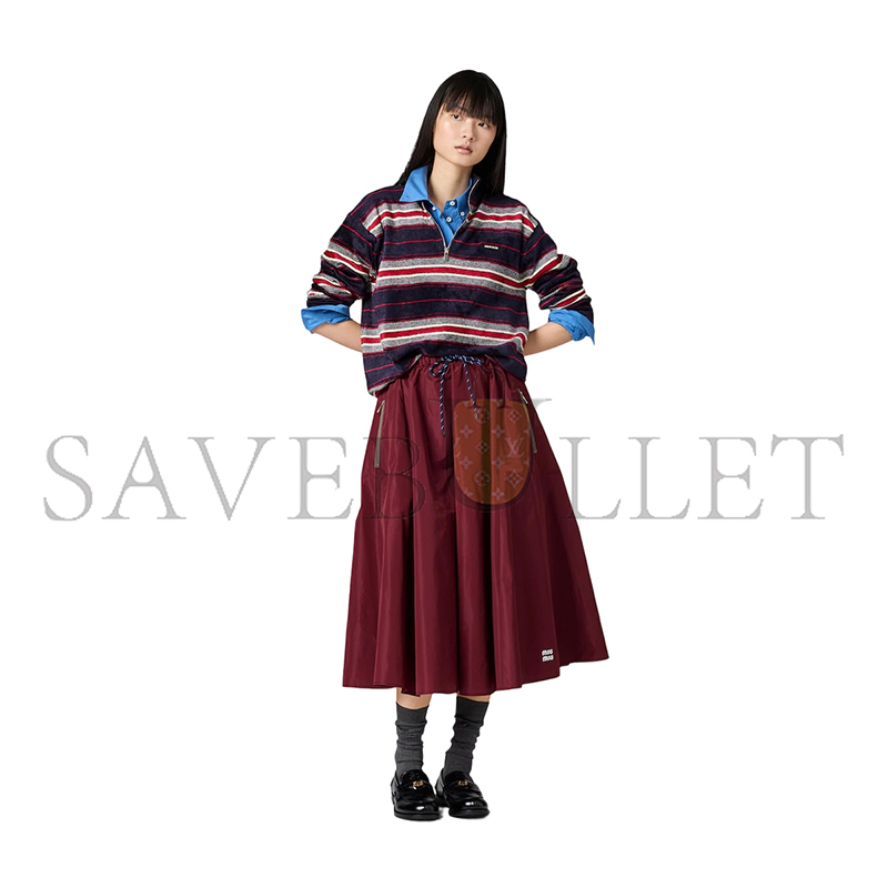 MIU MIU TECHNICAL FABRIC SKIRT MG2250 MIU MIU TECHNICAL FABRIC SKIRT MG2250